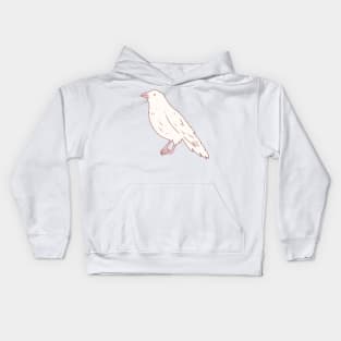 White crow art Kids Hoodie